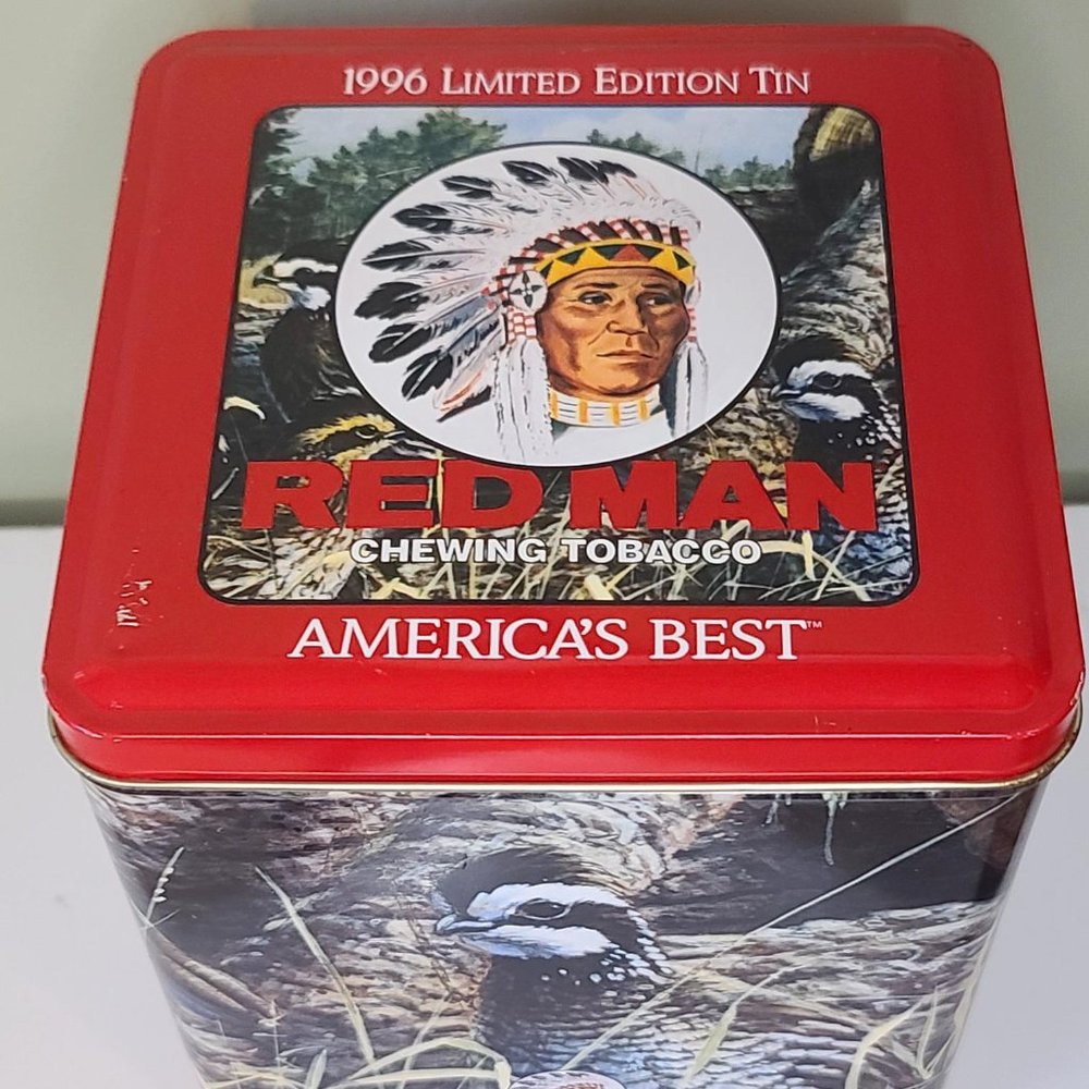 Vintage Red Man Tin